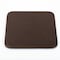 Dacasso Chocolate Brown Leather 10 Square Coaster Set with Holder AG-3443 - alternate 4